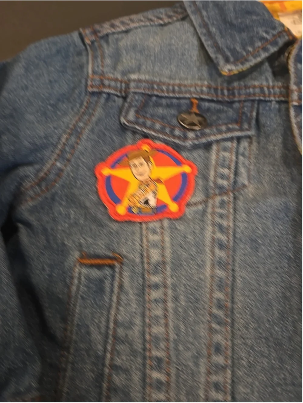 Disney Toy Story Rare Denim Jacket Sz 2T Woody Sheriff Pixar NWT (D-10)